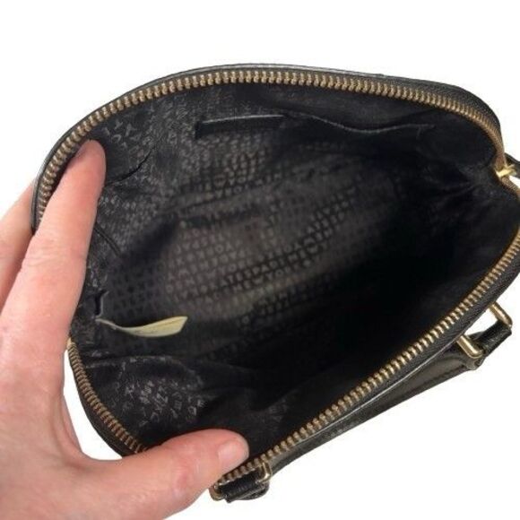 KATE SPADE Carli Grove Street BLACK Pebbled Leather Satchel Crossbody NWOT $349 - Picture 8 of 16